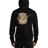 AT2505A Chinese Horsemen Warriors Guandao vs Yue HOODIE Black Sweatshirt kung fu